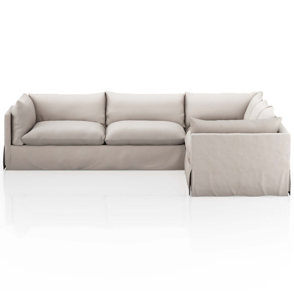 Home Fashion Habitat 3 Piece 122" Sectional Bennett Moon By Four Hands