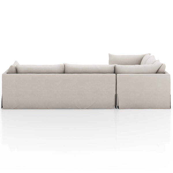 Home Fashion Habitat 3 Piece 122" Sectional Bennett Moon By Four Hands
