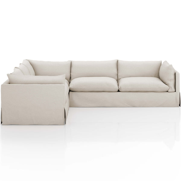Home Fashion Habitat 3 Piece 122" Sectional Valley Nimbus By Four Hands