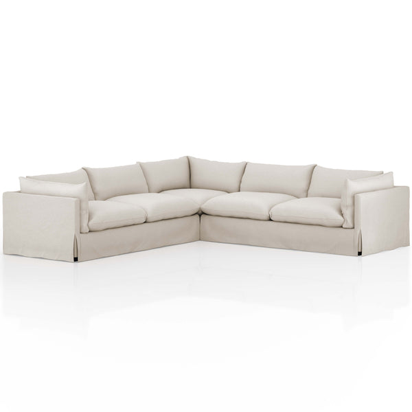 home fashion Habitat 3 Piece 122" Sectional Valley Nimbus by Four Hands