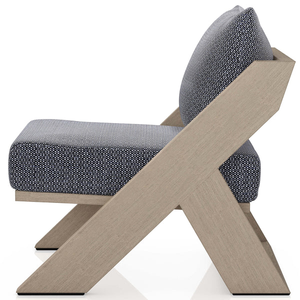 Home Fashion Hagen Outdoor Chair Faye Navy/Wash Brown By Four Hands