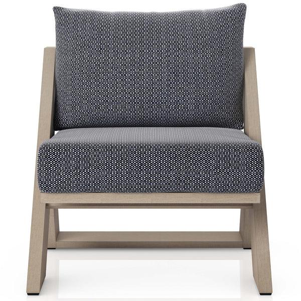 Home Fashion Hagen Outdoor Chair Faye Navy/Wash Brown By Four Hands