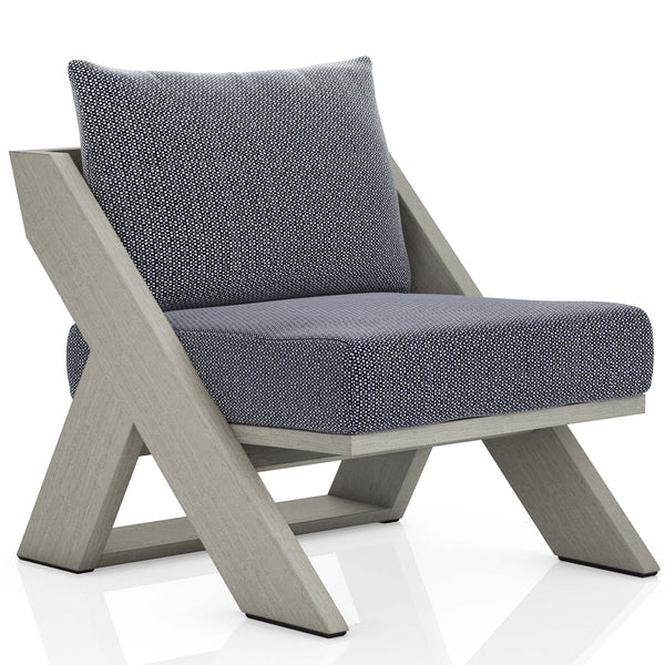 home fashion Hagen Outdoor Chair Faye Navy/Weathered Grey by Four Hands