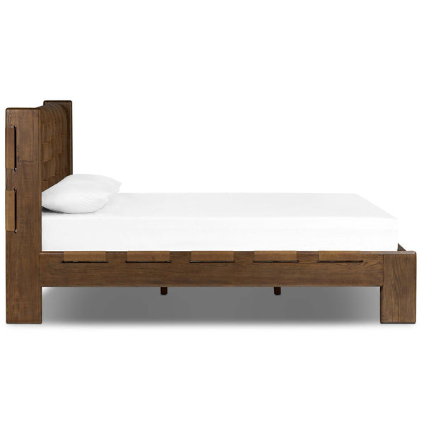 Home Fashion Halston Leather Bed Heirloom Sienna By Four Hands