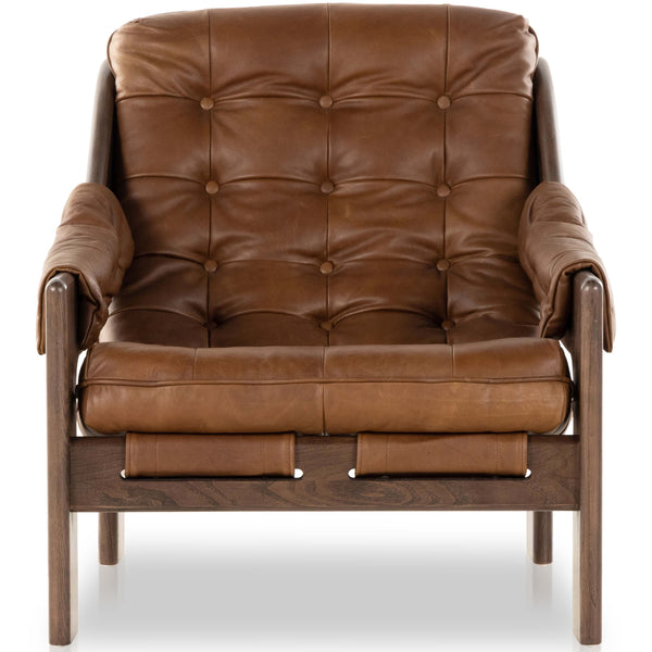 Home Fashion Halston Leather Chair Heirloom Sienna By Four Hands