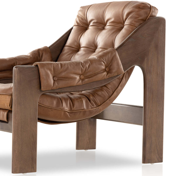 Home Fashion Halston Leather Chair Heirloom Sienna By Four Hands