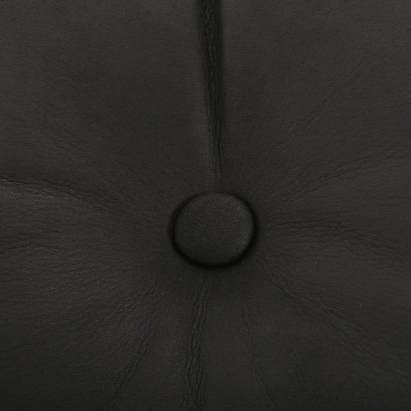 Home Fashion Halston Leather Ottoman Heirloom Black By Four Hands