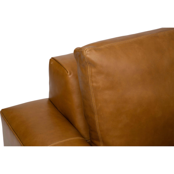 Home Fashion Halston Leather Swivel Chair Libby Amaretto