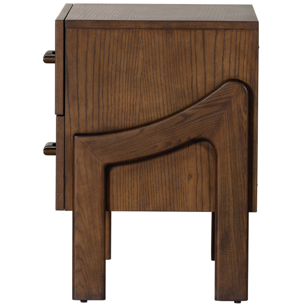Home Fashion Halston Nightstand Brown Ash By Four Hands
