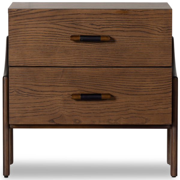 Home Fashion Halston Nightstand Brown Ash By Four Hands