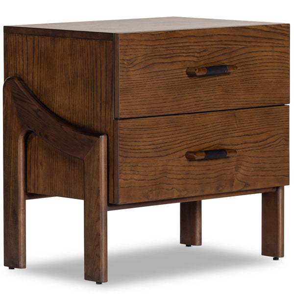home fashion Halston Nightstand Brown Ash by Four Hands