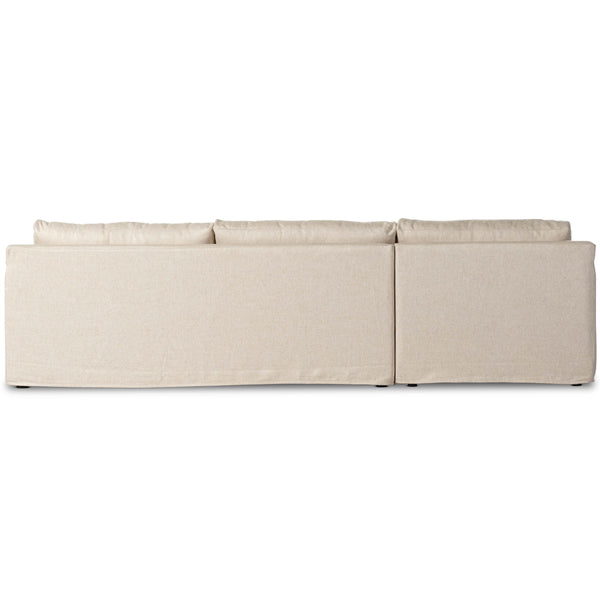 Home Fashion Hampton Slipcover Sectional Evere Oatmeal By Four Hands