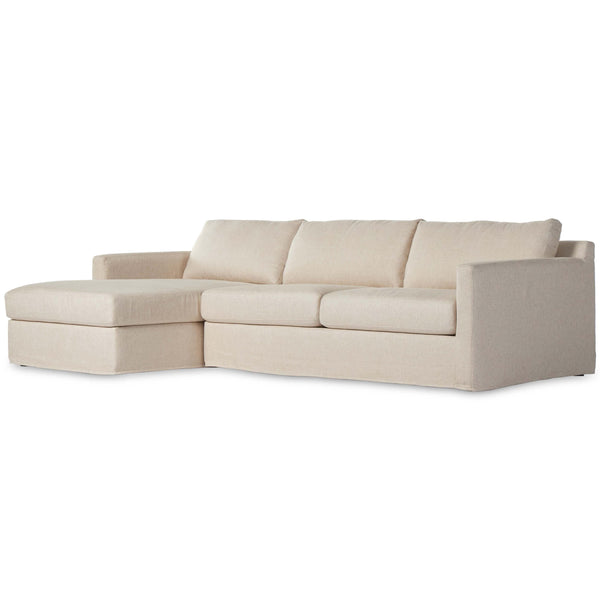 home fashion Hampton Slipcover Sectional Evere Oatmeal by Four Hands
