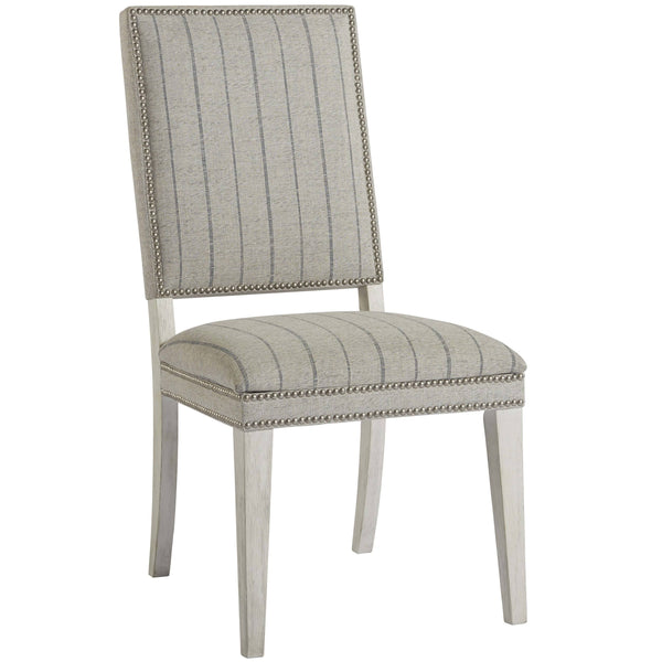 home fashion Hamptons Dining Chair Colantino Marble/Fredrickson Nickel Set of 2