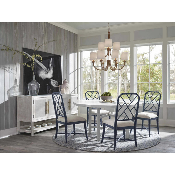 Home Fashion Hanalei Bay Side Chair Cerulean Blue Set Of 2