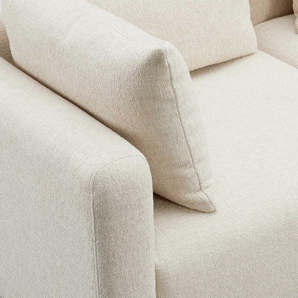 Home Fashion Hangover 4 Piece Modular Sectional Cream