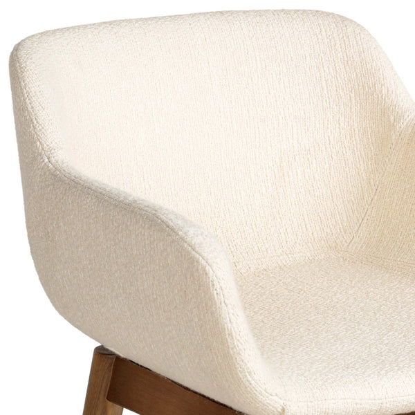 Home Fashion Hannah Swivel Bar & Counter Stool Kerbey Ivory By Four Hands