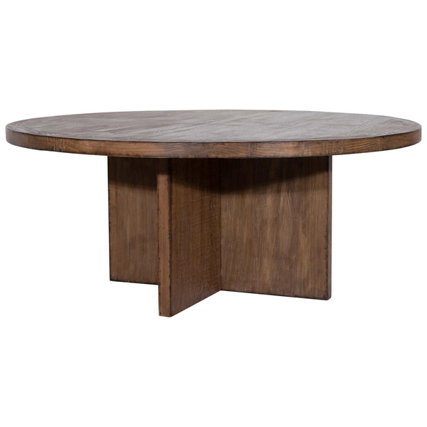 home fashion Harley Round Dining Table Medium Brown