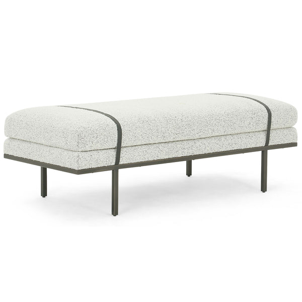 home fashion Harris Bench Knoll Domino by Four Hands