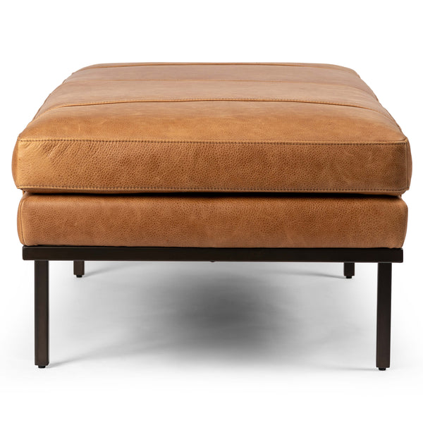 Home Fashion Harris Leather Bench Palermo Cognac By Four Hands