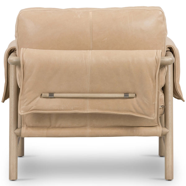 Home Fashion Harrison Leather Chair Palermo Nude By Four Hands