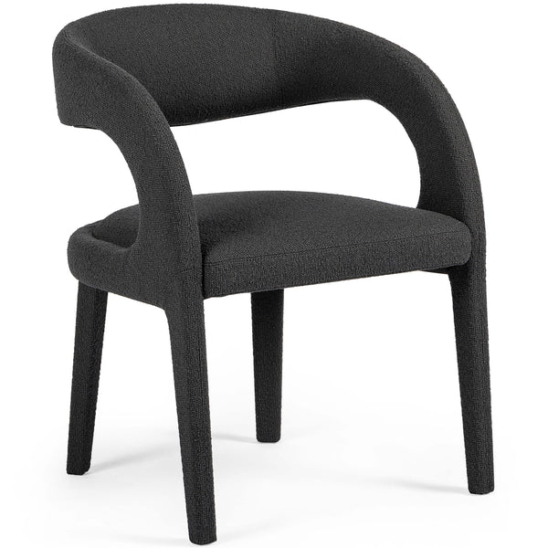 home fashion Hawkins Dining Chair Boucle Charcoal Set of 2 by Four Hands