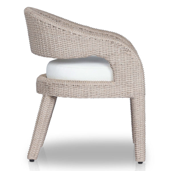 Home Fashion Hawkins Outdoor Dining Chair Vintage White By Four Hands