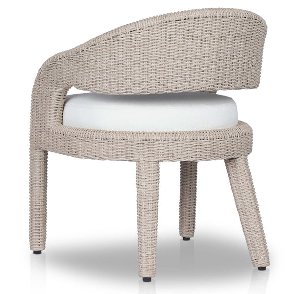 Home Fashion Hawkins Outdoor Dining Chair Vintage White By Four Hands