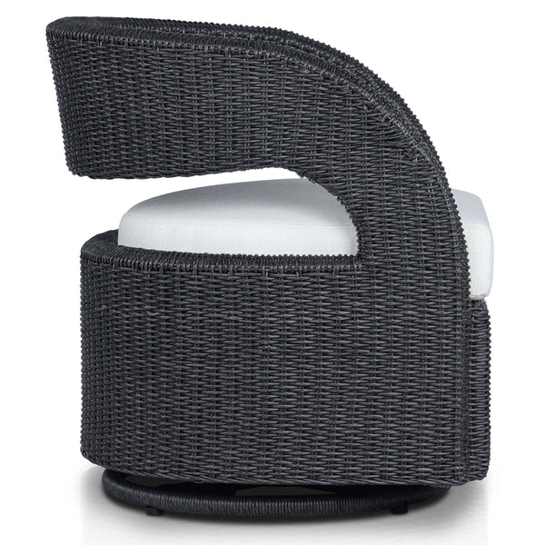 Home Fashion Hawkins Outdoor Swivel Chair Vintage Coal By Four Hands