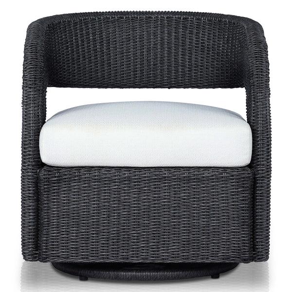 Home Fashion Hawkins Outdoor Swivel Chair Vintage Coal By Four Hands