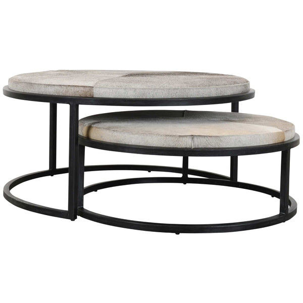 home fashion Hayword Nesting Coffee Tables Grey Hide