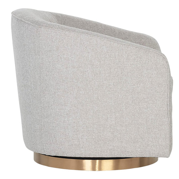 Home Fashion Hazel Swivel Chair Belfast Heather Grey