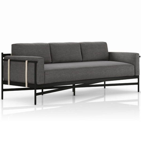 Home Fashion Hearst 99" Outdoor Sofa Charcoal By Four Hands