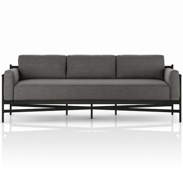 Home Fashion Hearst 99" Outdoor Sofa Charcoal By Four Hands
