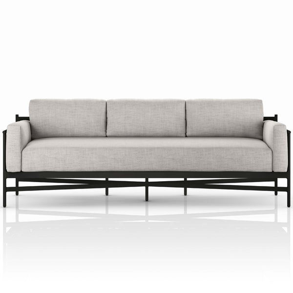 Home Fashion Hearst 99" Outdoor Sofa Stone Grey By Four Hands