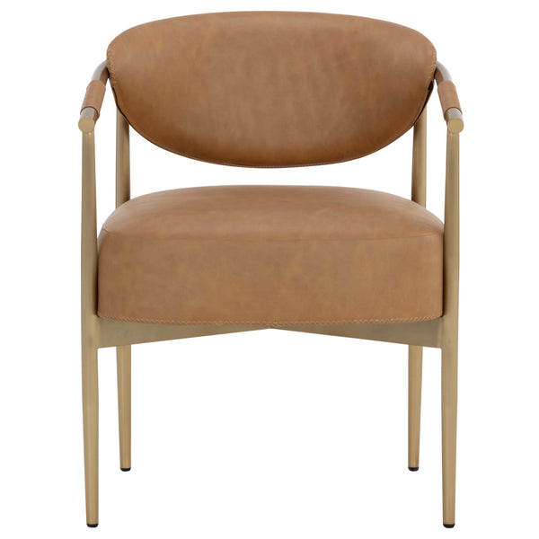Home Fashion Heloise Arm Chair Milliken Cognac Set Of 2