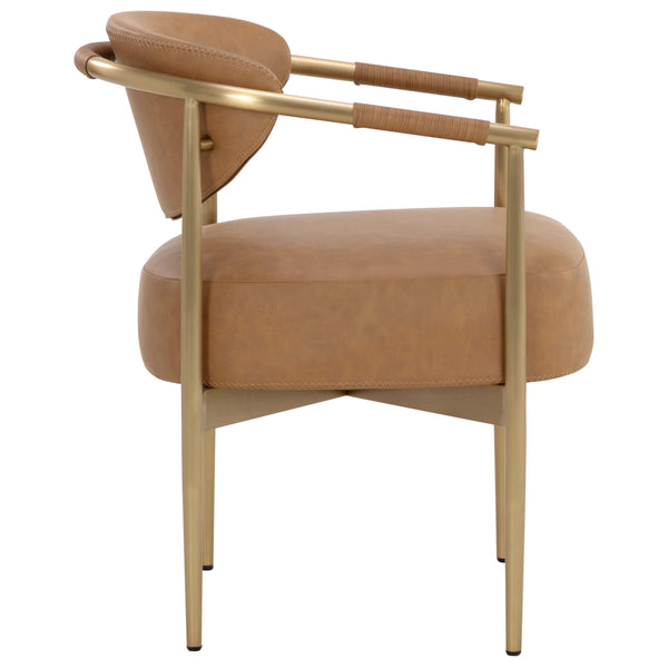 Home Fashion Heloise Arm Chair Milliken Cognac Set Of 2