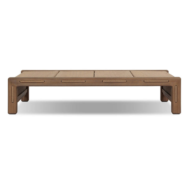 Home Fashion Herrick Outdoor Rectangular Coffee Table Stained Toasted Brown By Four Hands