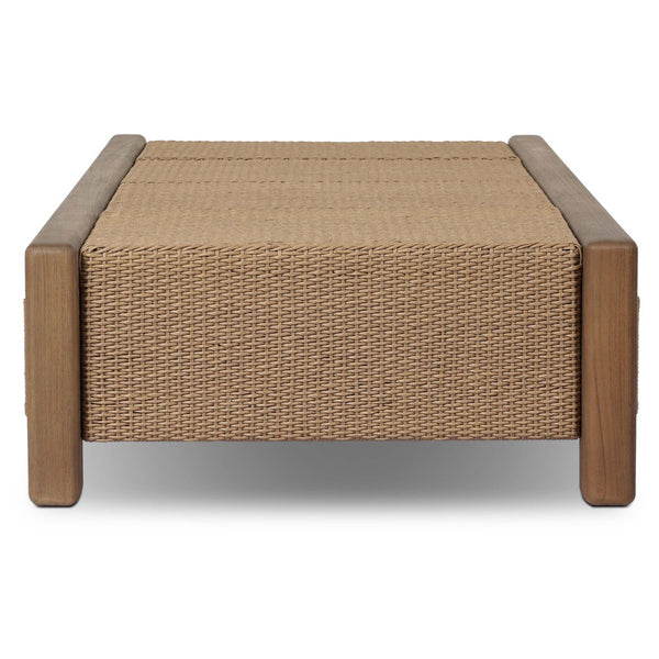 Home Fashion Herrick Outdoor Rectangular Coffee Table Stained Toasted Brown By Four Hands