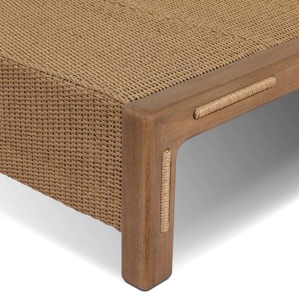 Home Fashion Herrick Outdoor Rectangular Coffee Table Stained Toasted Brown By Four Hands