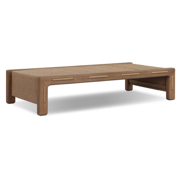 home fashion Herrick Outdoor Rectangular Coffee Table Stained Toasted Brown by Four Hands