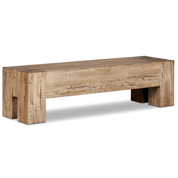 home fashion Abaso Bench Rustic Oak by Four Hands