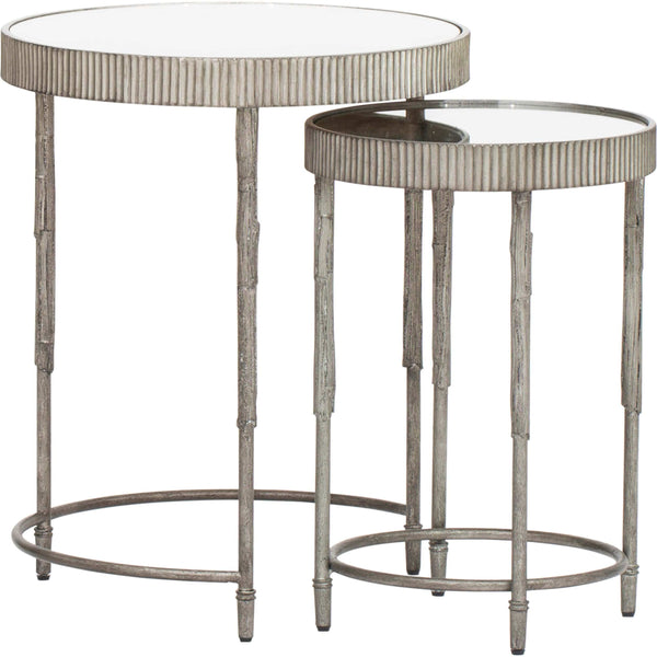 home fashion Accent Nesting Tables Silver Set of 2