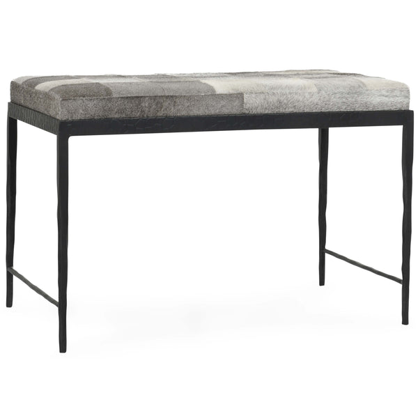 Home Fashion Achen Hide Bench Sparrow Gray