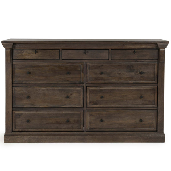 Home Fashion Adelaide 9 Drawer Dresser Cocoa Brown