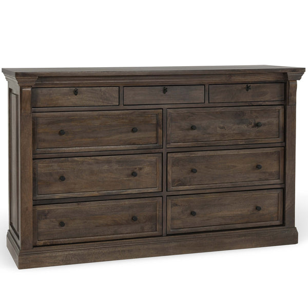 home fashion Adelaide 9 Drawer Dresser Cocoa Brown