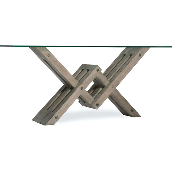 home fashion Affinity Glass Top Console