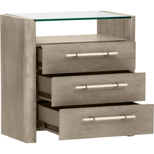 Home Fashion Affinity Three Drawer Nightstand