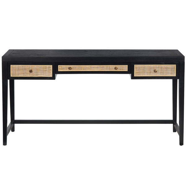 Home Fashion Alder Writing Desk Black