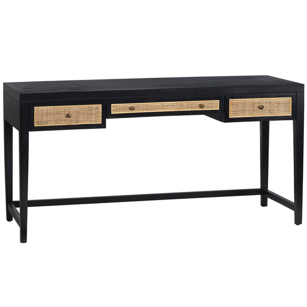 home fashion Alder Writing Desk Black